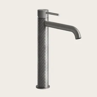 Смеситель для раковины, Gessi, 316 Intreccio, цвет-Steel Brushed