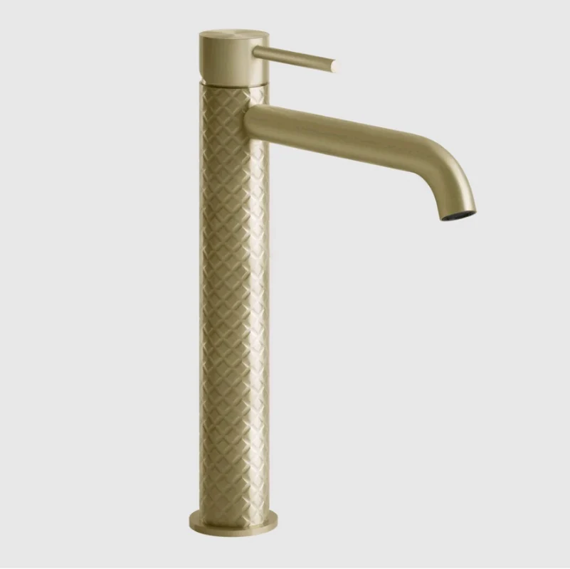 Смеситель для раковины, Gessi, 316 Intreccio, цвет-Brushed Brass PVD