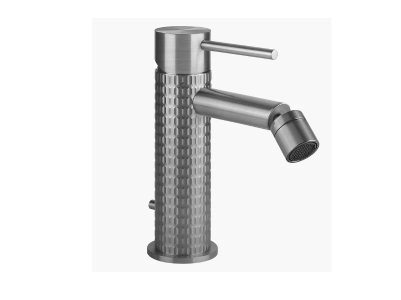 Смеситель для биде, Gessi, Meccanica, цвет-Steel Brushed