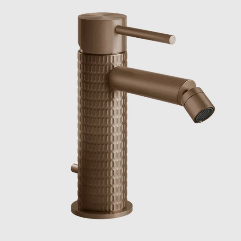 Смеситель для биде, Gessi, 316 Meccanica, цвет-Brushed Copper PVD