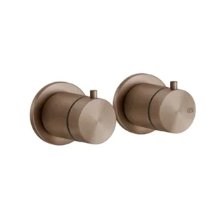 Смеситель для душа, Gessi, 316 Bath-Shower, на 1 потребитель, цвет-Copper Brushed PVD — иконка