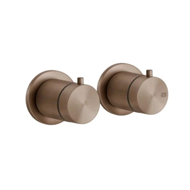 Смеситель для душа, Gessi, 316 Bath-Shower, на 1 потребитель, цвет-Copper Brushed PVD