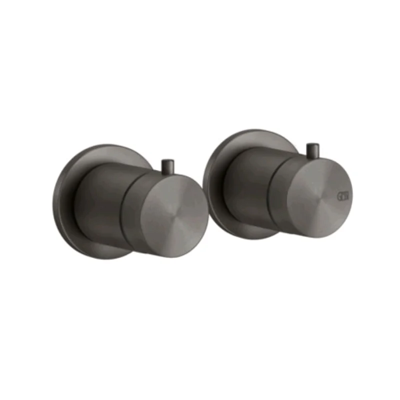 Смеситель для душа, Gessi, 316 Bath-Shower, на 2 потребителя, цвет-Warm Bronze Brushed PVD