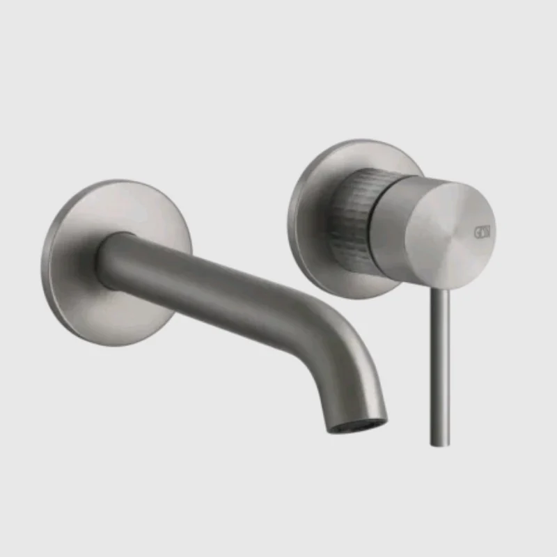 Смеситель для раковины, Gessi, 316 Meccanica, цвет-Steel Brushed