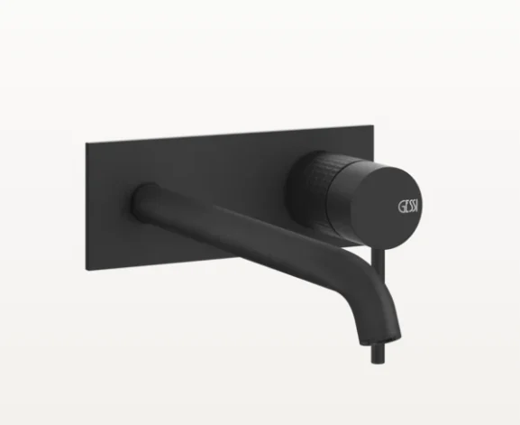 Смеситель для раковины, Gessi, Meccanica, цвет-черный матовый