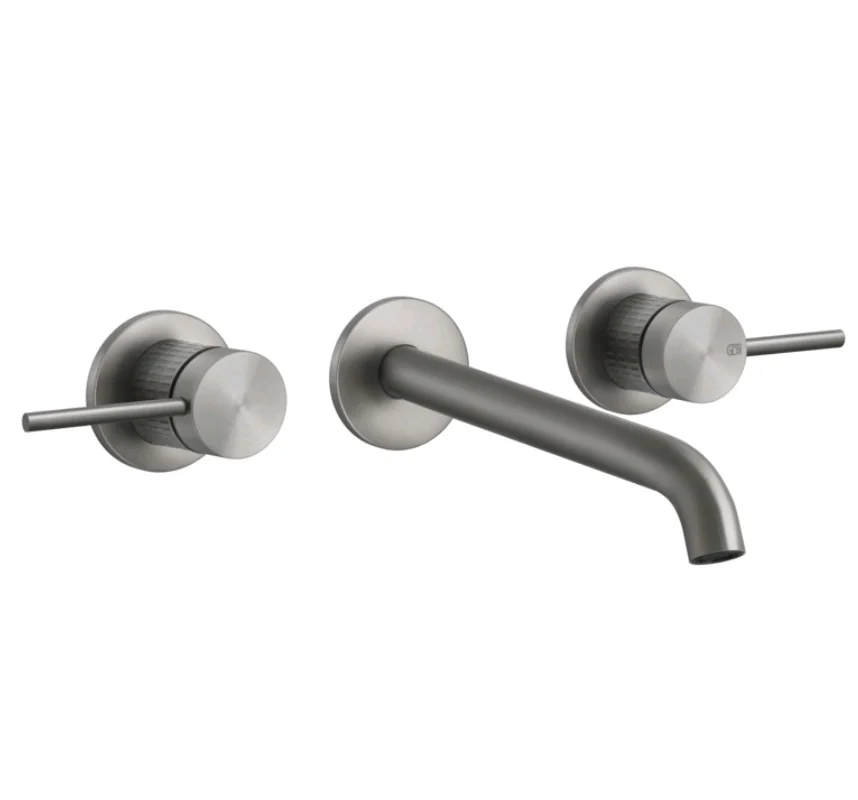 Смеситель для раковины, Gessi, 316 Meccanica, цвет-Steel Brushed
