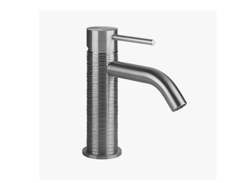 Смеситель для раковины, Gessi, Trame, цвет-Black Metal Brushed PVD