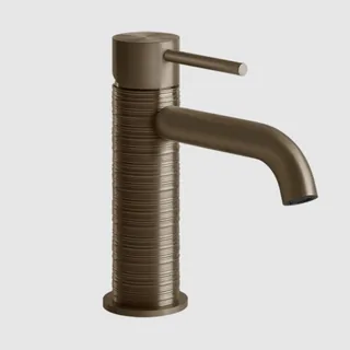 Смеситель для раковины, Gessi, Trame, на раковину/столешницу, цвет-Deep Bronze Brushed PVD