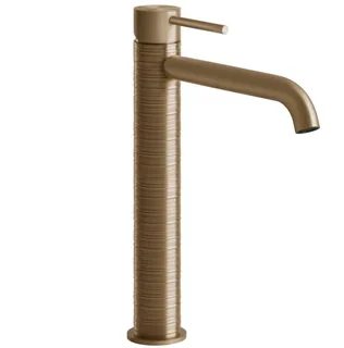 Смеситель для раковины, Gessi, 316 Trame, цвет-Warm Bronze Brushed PVD — иконка