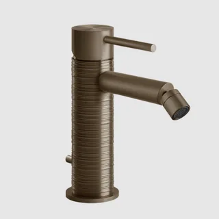 Смеситель для биде, Gessi, 316 Trame, цвет-Coffee Bronze Brushed PVD