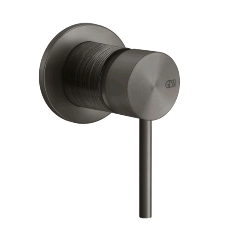Смеситель для душа, Gessi, 316 Trame, на 1 потребитель, цвет-Black Metal Brushed PVD