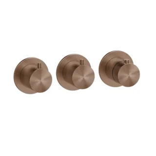 Смеситель для душа, Gessi, 316 Bath-Shower, на 2 потребителя, цвет-Copper Brushed PVD — иконка