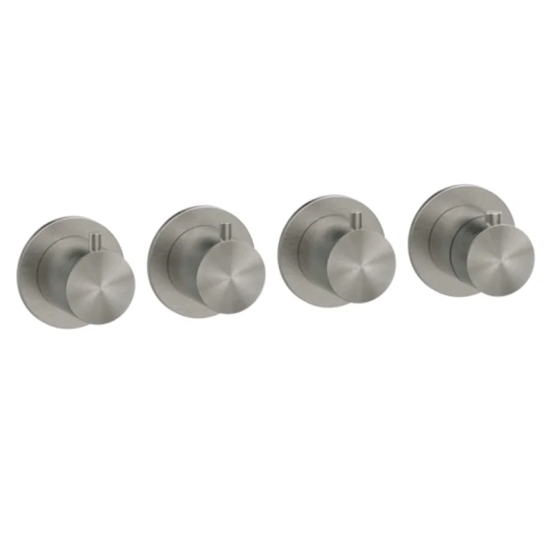 Смеситель для душа, Gessi, 316 Bath-Shower, на 3 потребителя, цвет-Steel Brushed