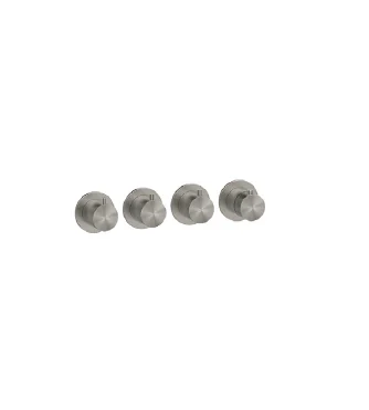 Смеситель для душа, Gessi, BATH-SHOWER 316, на 3 потребителя, цвет-Brushed Brass PVD