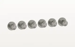 Смеситель для душа, Gessi, 316 Bath-Shower, на 5 потребителей, цвет-сталь брашированная