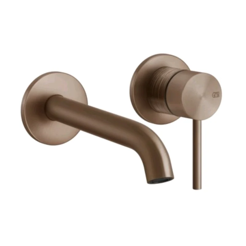 Смеситель для раковины, Gessi, 316 Trame, цвет-Copper Brushed PVD