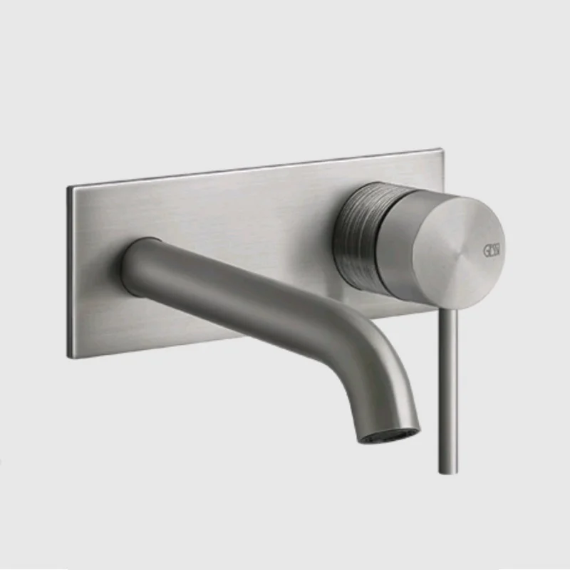 Смеситель для раковины, Gessi, 316 Trame, цвет-Steel Brushed