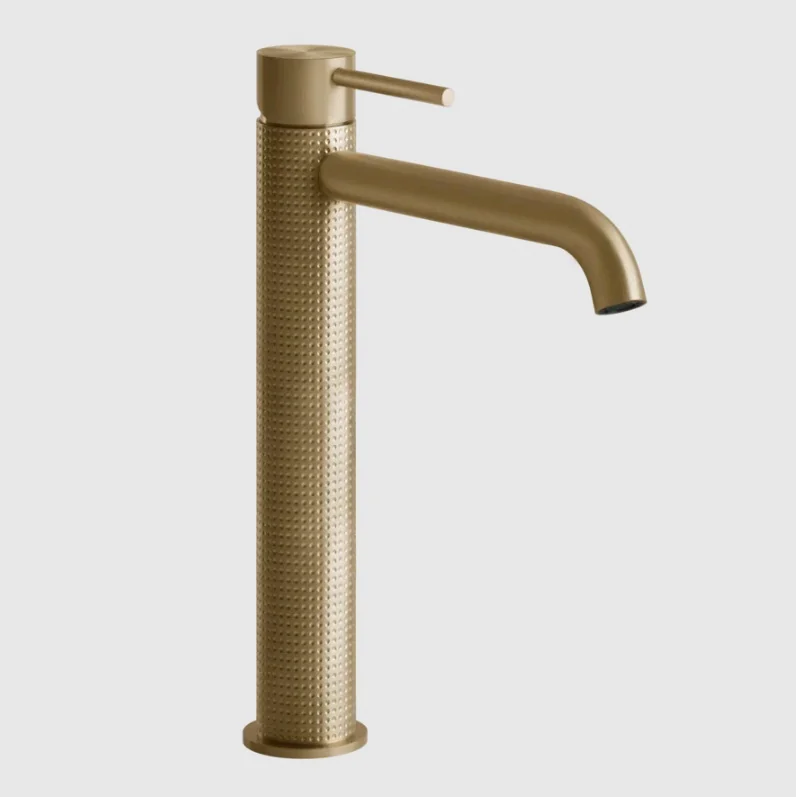 Смеситель для раковины, Gessi, 316 Cesello, цвет-Warm Bronze Brushed PVD