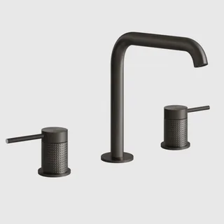 Смеситель для раковины, Gessi, 316 Cesello, цвет-Black Metal Brushed PVD
