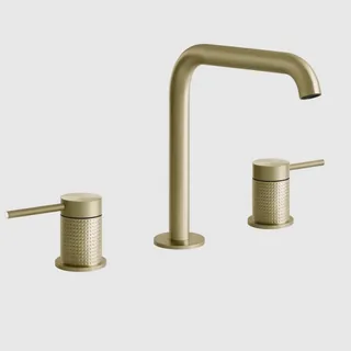 Смеситель для раковины, Gessi, 316 Cesello, цвет-Brushed Brass PVD