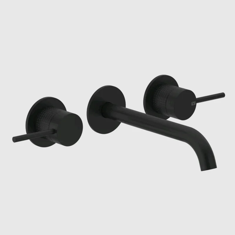 Смеситель для раковины, Gessi, 316 Cesello, цвет-черный матовый