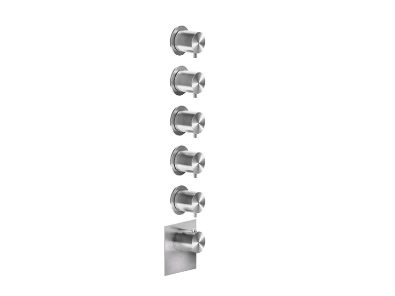 Смеситель для душа, Gessi, 316 WELLNESS, цвет-Steel Brushed