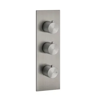 Смеситель для душа, Gessi, 316 Bath-Shower, на 2 потребителя, цвет-Steel Brushed