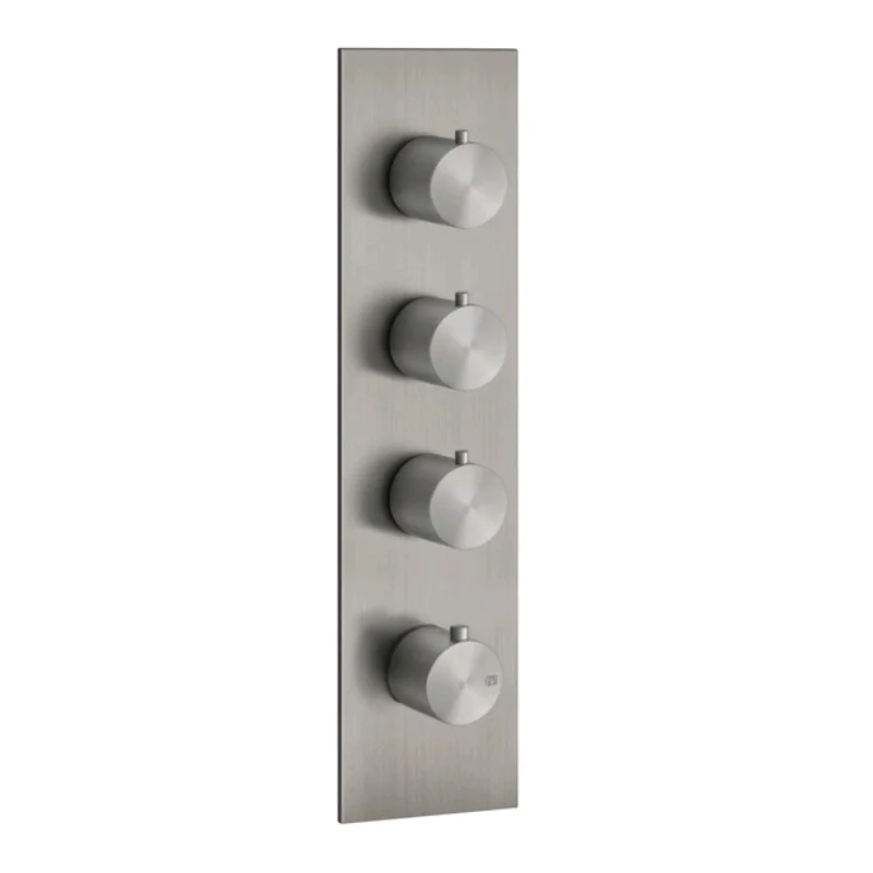 Смеситель для душа, Gessi, 316 Bath-Shower, на 3 потребителя, цвет-Steel Brushed