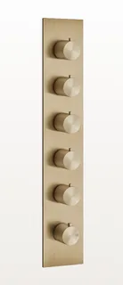 Смеситель для душа, Gessi, 316 Bath-Shower, на 5 потребителей, цвет-Warm Bronze Brushed PVD