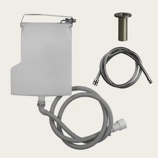 Система сбора воды, Gessi, 316 Bath-Shower, для ручного душа, цвет-Black Metal Brushed PVD