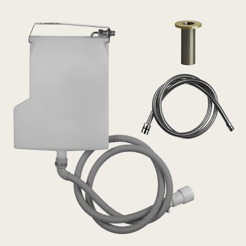 Система сбора воды, Gessi, 316 Bath-Shower, для ручного душа, цвет-Brushed Brass PVD