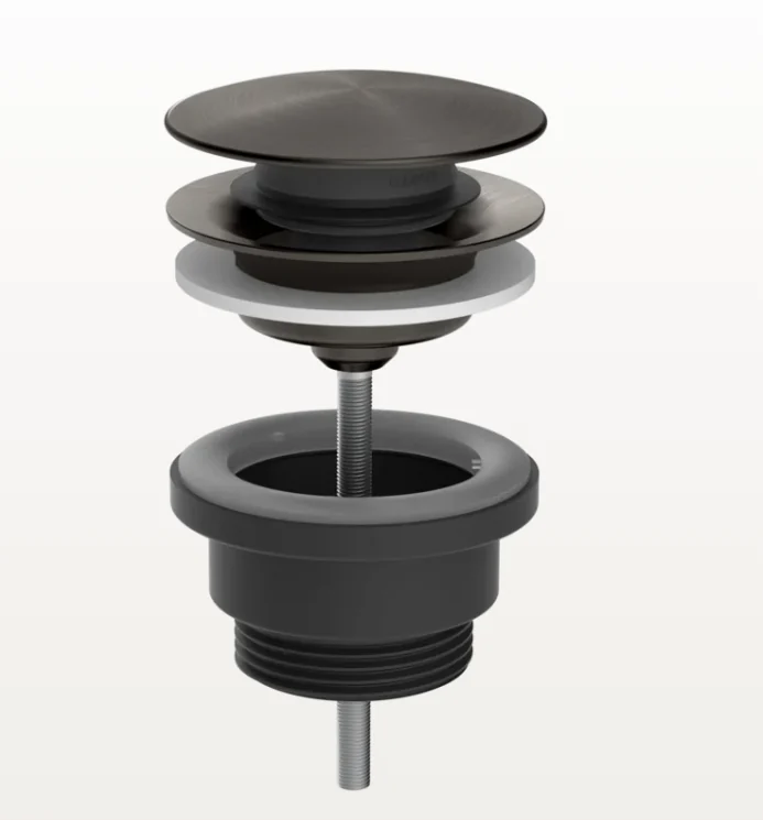 Донный клапан, Gessi, 1 1/4, диаметр, мм-66, для раковины, цвет-Black Metal Brushed PVD