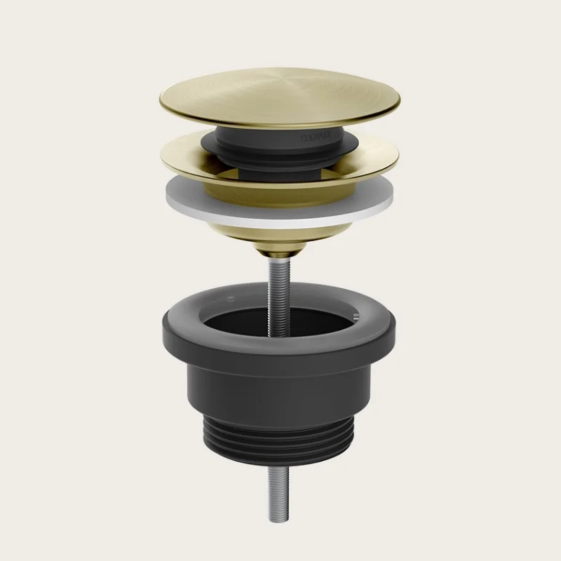Донный клапан, Gessi, для раковин, 1 1/4", цвет-Brushed Brass PVD (старый арт. 54599/727)