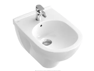 Биде, Villeroy&Boch, O'Novo, подвесной, шгв 360*560*310, CeramicPlus, цвет-альпийский белый