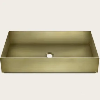 Раковина, Gessi, шгв 600*350*125, отверстия для смесителя-отсутствуют, цвет-Brushed Brass PVD — иконка