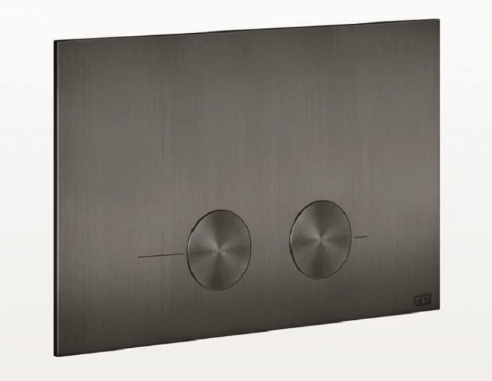 Клавиша смыва, Gessi, Geberit Sigma 8/12, шгв 245*5*155, цвет-Black Metal Brushed