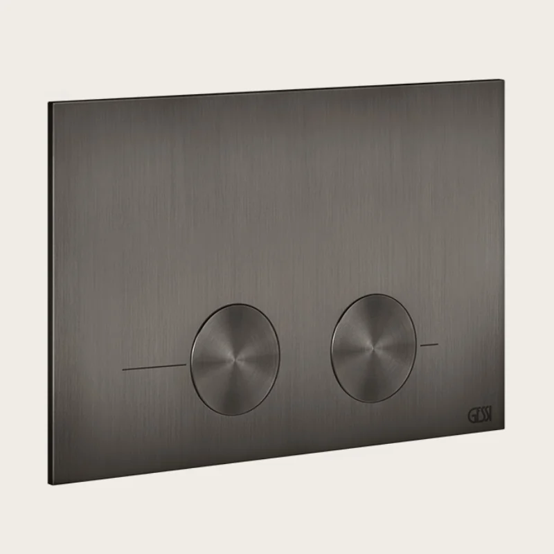 Клавиша смыва, Gessi, для унитаза, шгв 215*5*145, цвет-Black Metal Brushed PVD