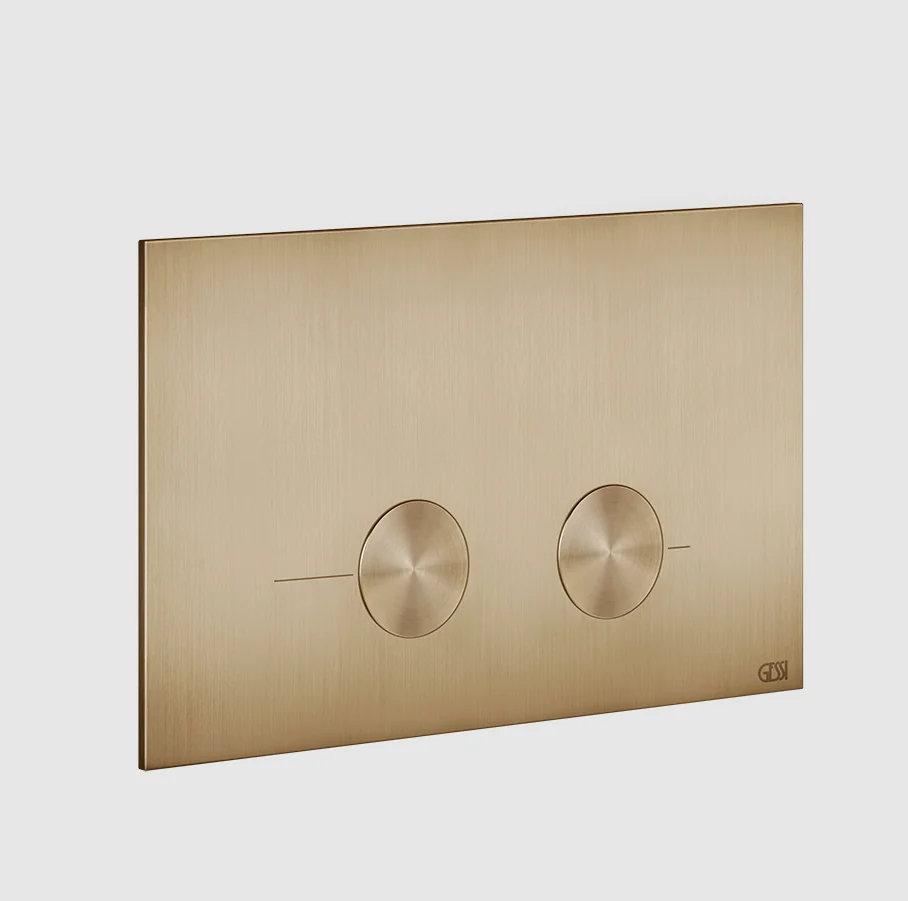 Клавиша смыва, Gessi, для унитаза, шгв 213*5*145, цвет-Warm Bronze Brushed PVD