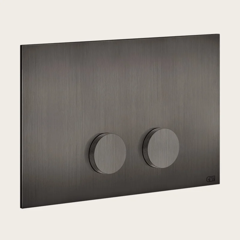 Клавиша смыва, Gessi, Anello, Diamantato, для унитаза, шгв 245*17*155, цвет-Black Metal Brushed PVD