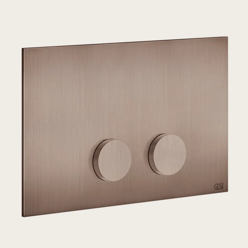 Клавиша смыва, Gessi, Anello, Diamantato, для унитаза, шгв 245*17*155, цвет-Copper Brushed PVD