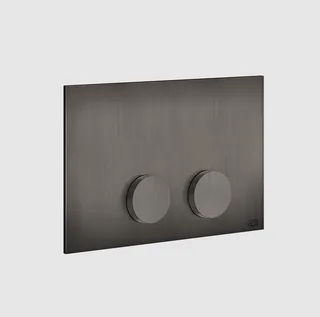 Клавиша смыва, Gessi, Anello, для унитаза, шгв 215*12*145, цвет-черный металл брашированный PVD