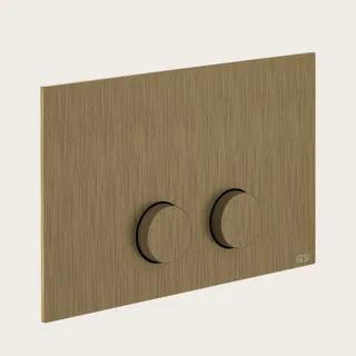 Клавиша смыва, Gessi, Ingranaggio Rigato, для унитаза, шгв 245*17*155, цвет-Antique Brass