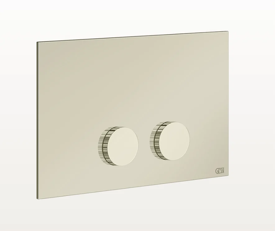 Клавиша смыва, Gessi, Ingranaggio, для унитаза, шгв 245*17*155, цвет-Nickel PVD