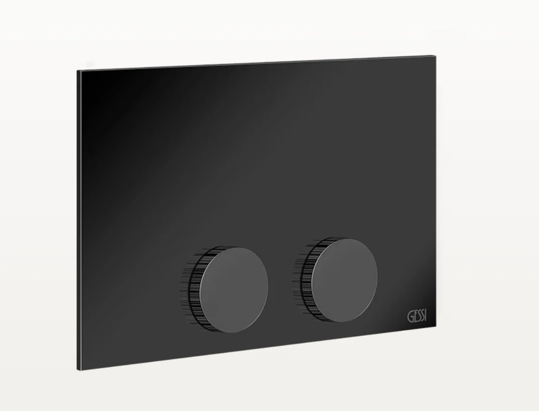 Клавиша смыва, Gessi, Ingranaggio, Tece (TeceProfil, TeceBox), для унитаза, шгв 215*12*145, цвет-Black Metal PVD