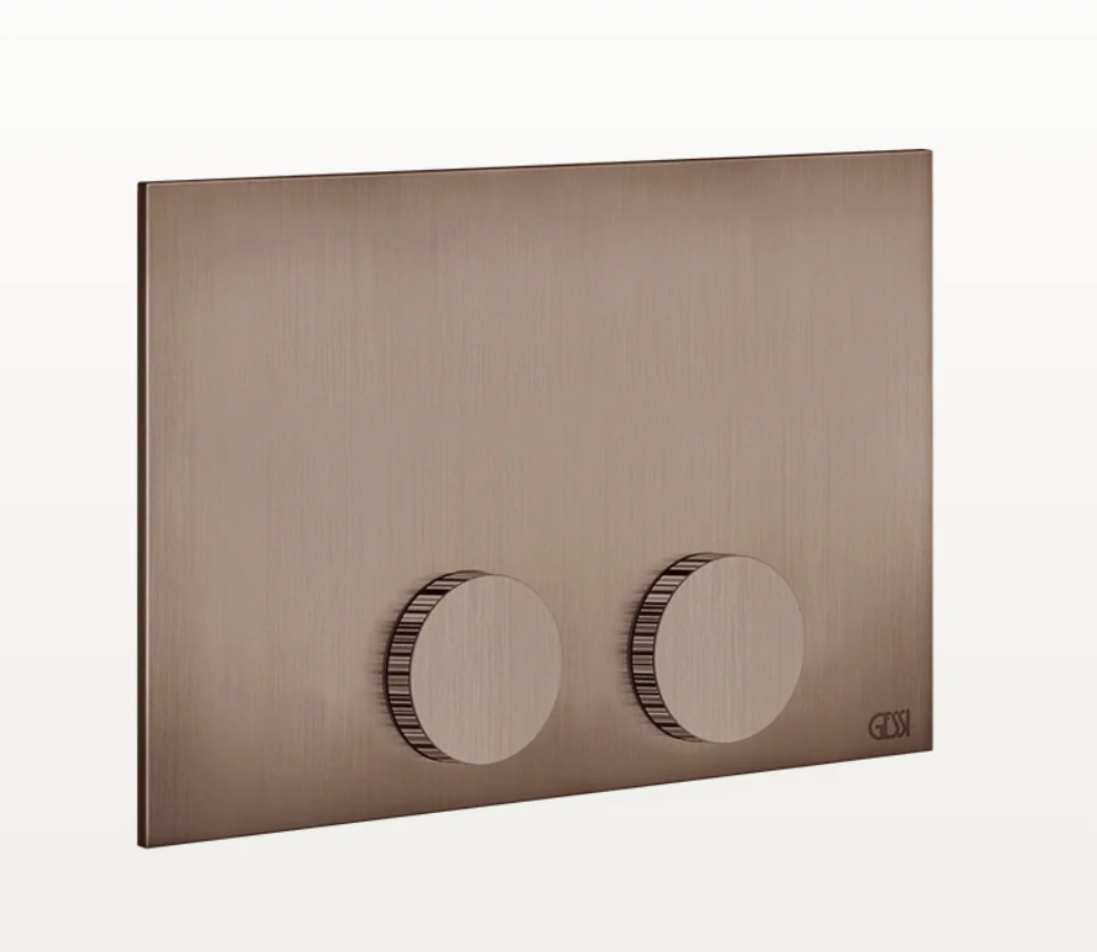 Клавиша смыва, Gessi, Ingranaggio, Tece (TeceProfil, TeceBox), для унитаза, шгв 215*12*145, цвет-Copper Brushed PVD