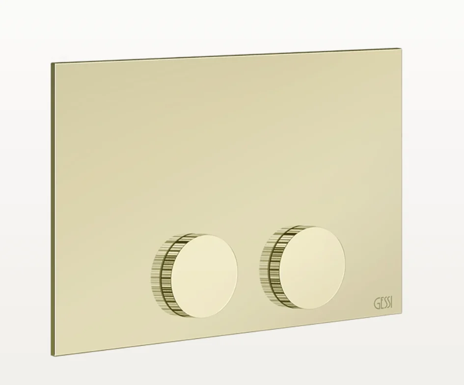 Клавиша смыва, Gessi, Ingranaggio, Tece (TeceProfil, TeceBox), для унитаза, шгв 215*12*145, цвет-Brass PVD