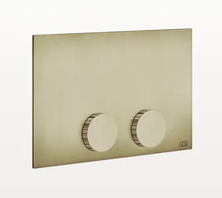 Клавиша смыва, Gessi, Ingranaggio, Tece (TeceProfil, TeceBox), для унитаза, шгв 215*12*145, цвет-Brushed Brass PVD