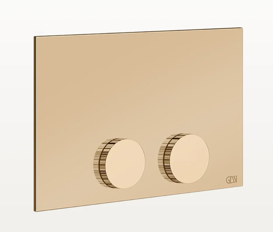 Клавиша смыва, Gessi, Ingranaggio, Tece (TeceProfil, TeceBox), для унитаза, шгв 215*12*145, цвет-Warm Bronze PVD (старый арт. 54641/735)