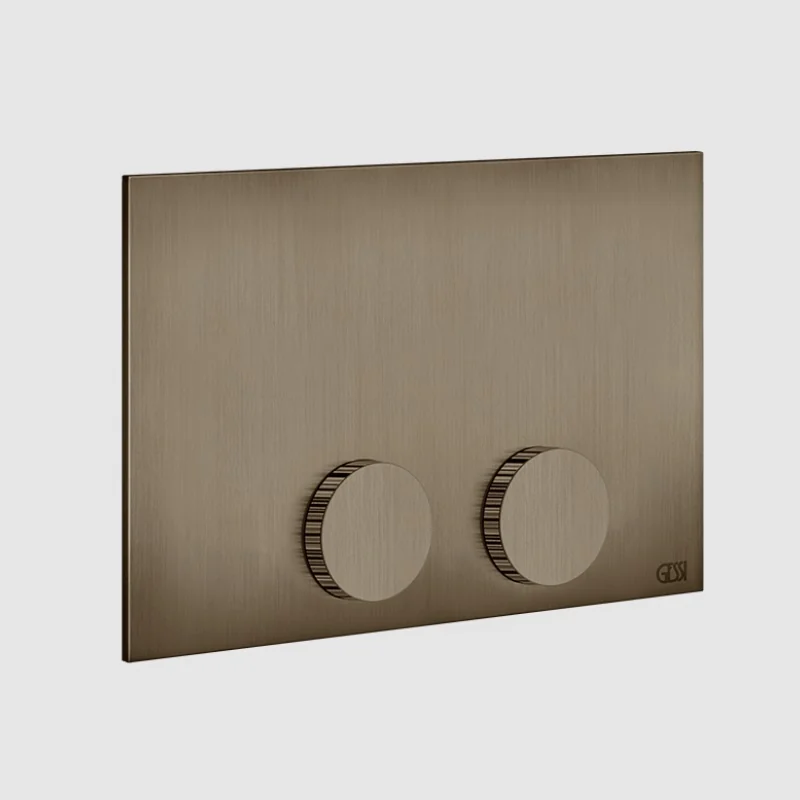 Клавиша смыва, Gessi, Ingranaggio, Tece (TeceProfil, TeceBox), для унитаза, шгв 215*12*145, цвет-Coffee Bronze Brushed PVD