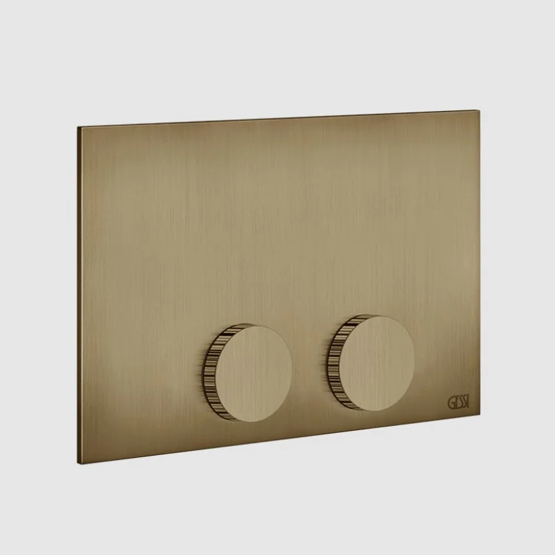 Клавиша смыва, Gessi, Ingranaggio, Tece (TeceProfil, TeceBox), для унитаза, шгв 215*12*145, цвет-Deep Bronze Brushed PVD